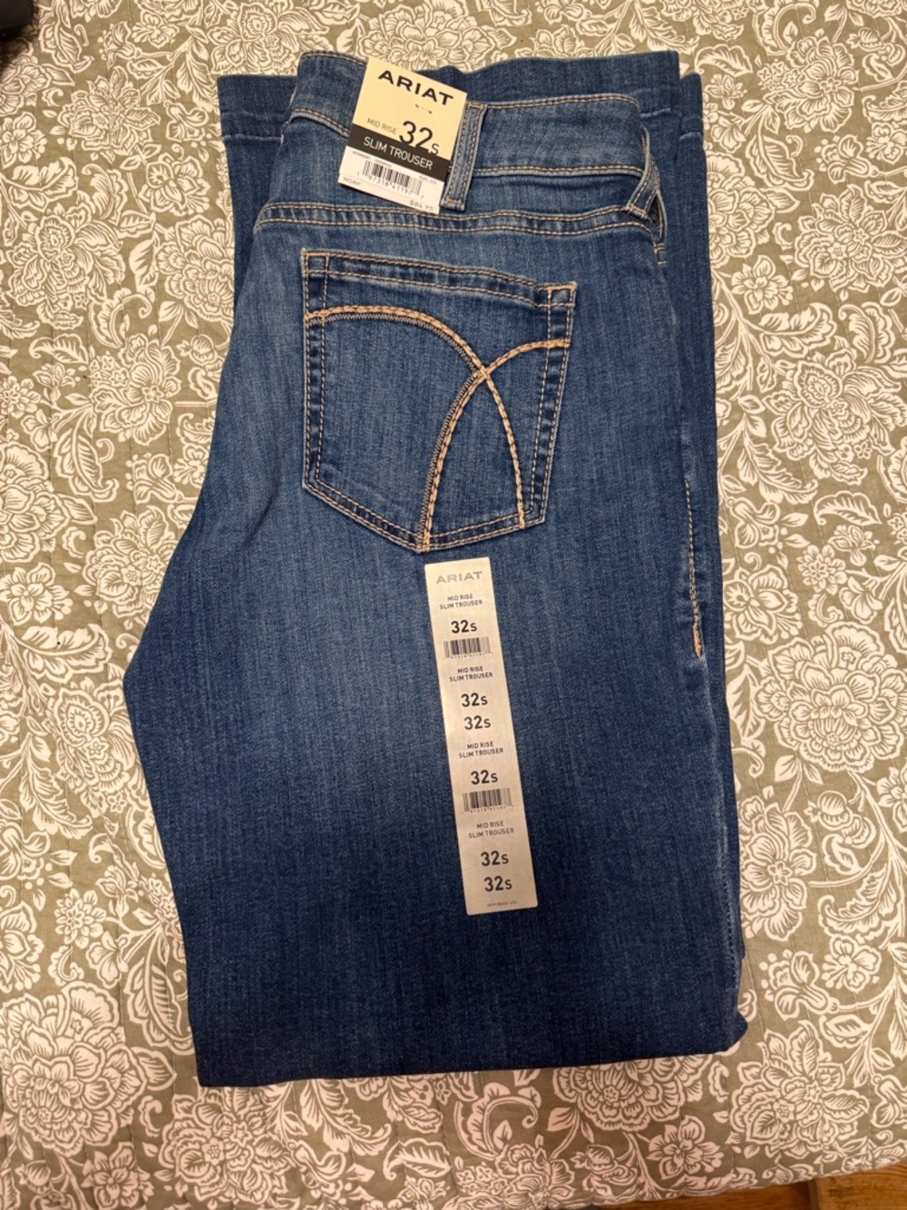Ariat Women's Mid-Rise Slim Trouser Jeans - Dark Blue